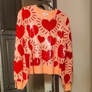 Wildfox Red Heart Sweater